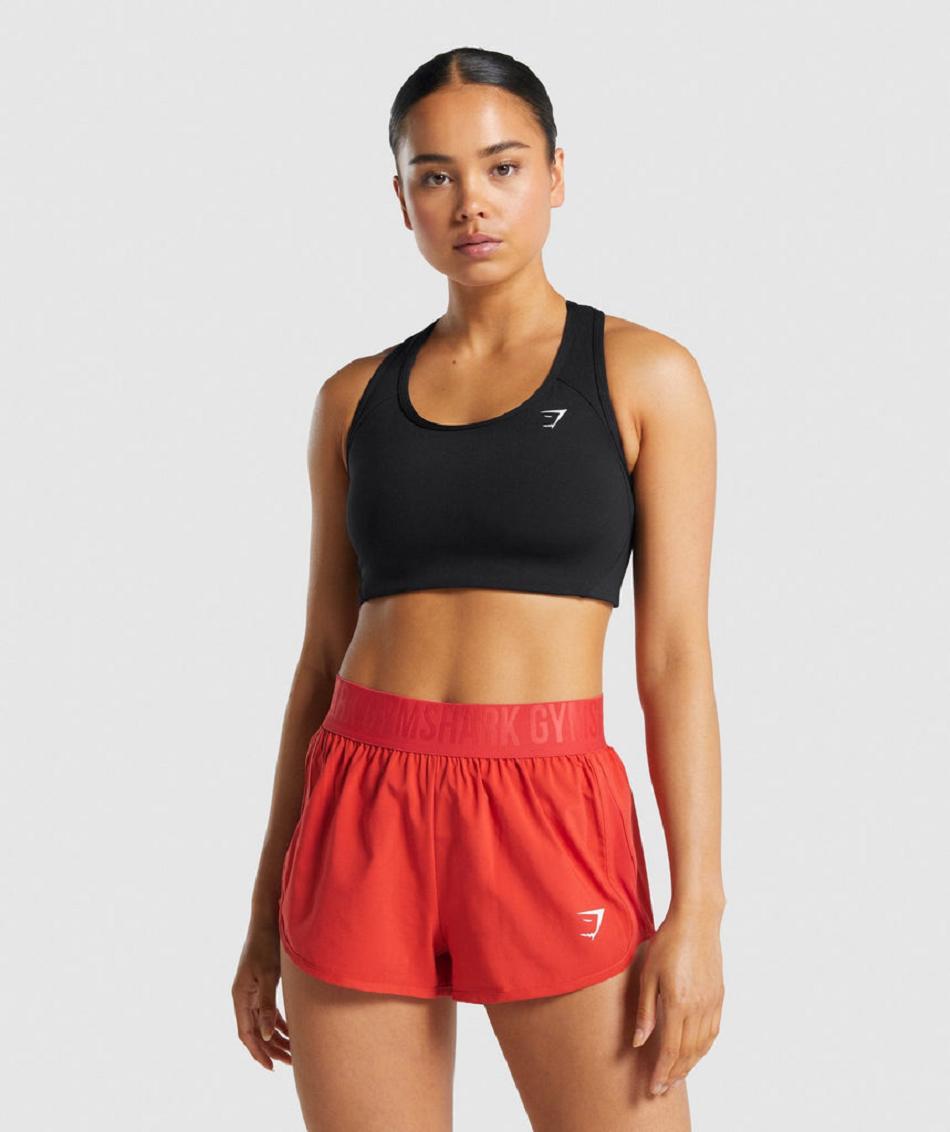 Sujetadores Deportivos Gymshark Essential Racer Back Mujer Negras | CO 2156MQZ